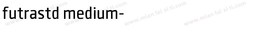 futrastd medium字体转换